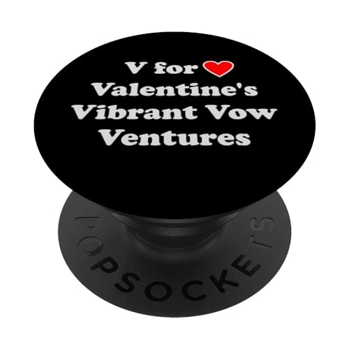 Gráfico de corazón para el día de San Valentín V para empresas de votos vibrantes PopSockets PopGrip Intercambiable