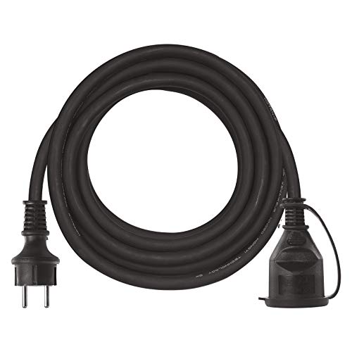 Cable alargador de la Empresa EMOS, 5 m Schuko, Cable alargador de Goma para Uso Exterior (IP44), H07RN-F3G 1,5 mm2