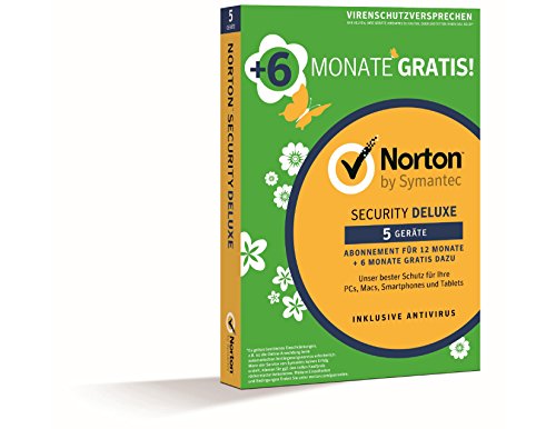 Symantec Norton Security 3.0 5Geräte Deluxe 12 + 6 Monate G R A T I S
