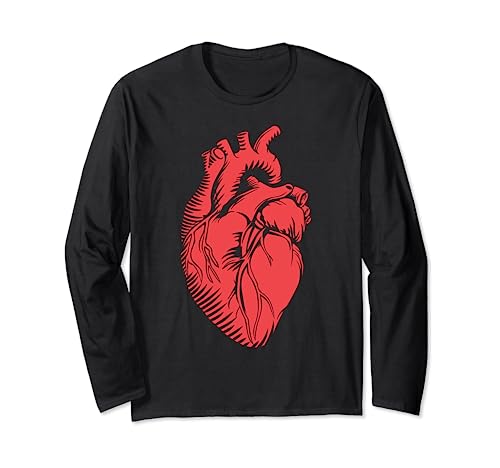 Cardiólogo de órgano cardiovascular humano de anatomía cardíaca Manga Larga