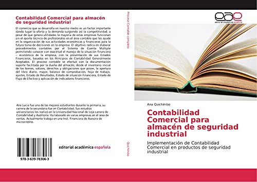 Contabilidad Comercial para almacén de seguridad industrial: Implementación de Contabilidad Comercial en productos de seguridad industrial