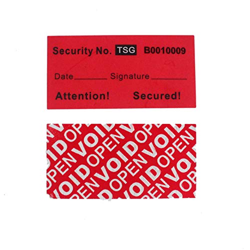 100 Piezas 25x50 Mm Tipo De Transferencia Total Tamper Evident - Void Etiquetas De Seguridad