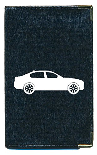 Syl'la - Funda para tarjeta gris, permiso de conducir, documentos de coche planos, coche (negro) - cg-tpas