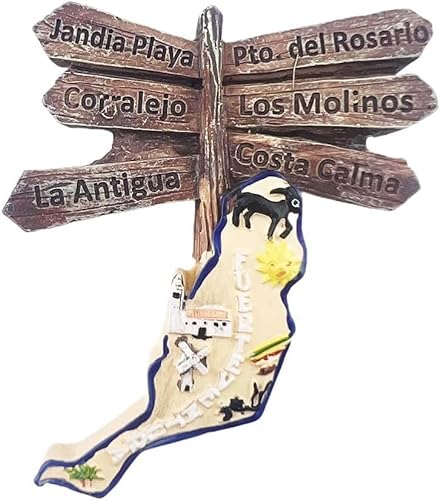 Fuerteventura - Imán para nevera, diseño de mapa de España, diseño de Fuerteventura